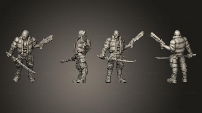 Military figurines (Ork Sam, STKW_10755) 3D models for cnc