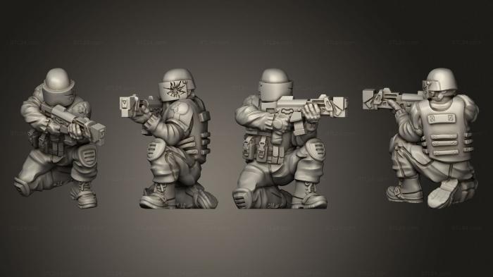Military figurines (Ork Swat, STKW_10760) 3D models for cnc