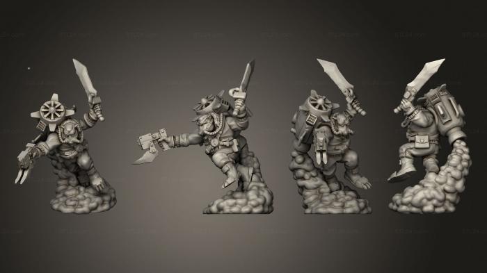 Military figurines (Orkz Jumper 3, STKW_10765) 3D models for cnc