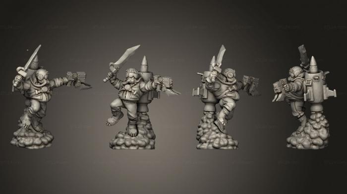 Military figurines (Orkz Jumper 5, STKW_10767) 3D models for cnc