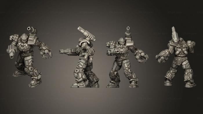 Military figurines (pa robot 2, STKW_10791) 3D models for cnc