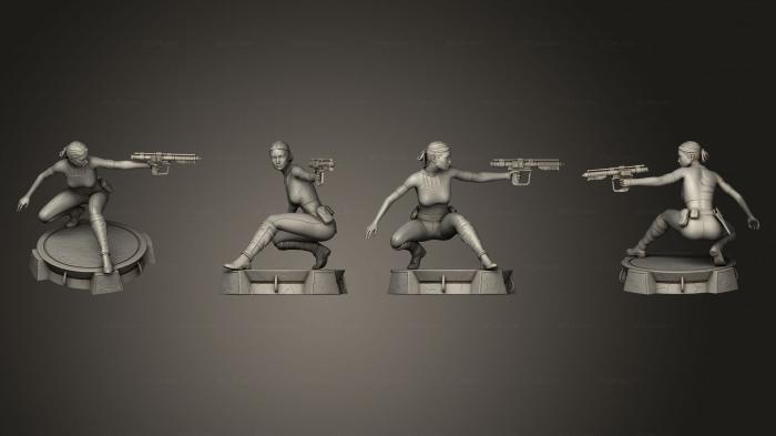 Military figurines (Padme Amidala 2, STKW_10801) 3D models for cnc