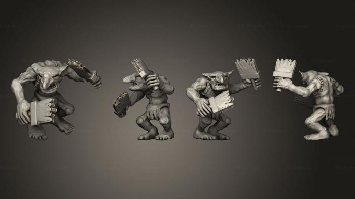 Military figurines (Goblin warrior, STKW_10803) 3D models for cnc