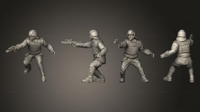 Military figurines (palace guard pose 2, STKW_10808) 3D models for cnc