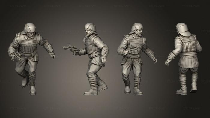 Military figurines (palace guard pose 3, STKW_10809) 3D models for cnc