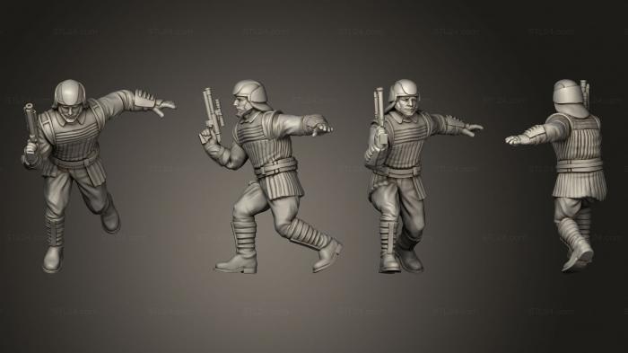 Military figurines (palace guard pose 5, STKW_10811) 3D models for cnc