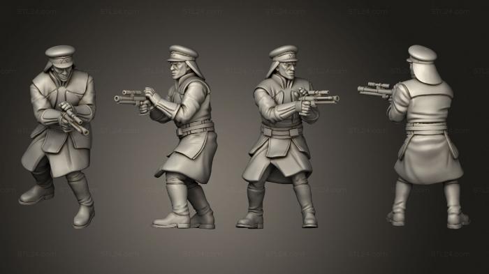 Military figurines (Palace Security Captain pose 1, STKW_10812) 3D models for cnc