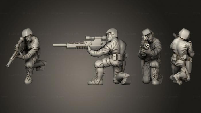 Military figurines (Paramilitary Sniper M, STKW_10829) 3D models for cnc