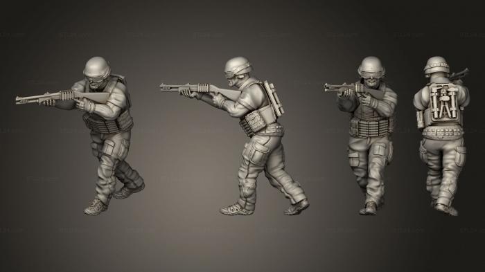 Military figurines (Paratrooper 03, STKW_10841) 3D models for cnc