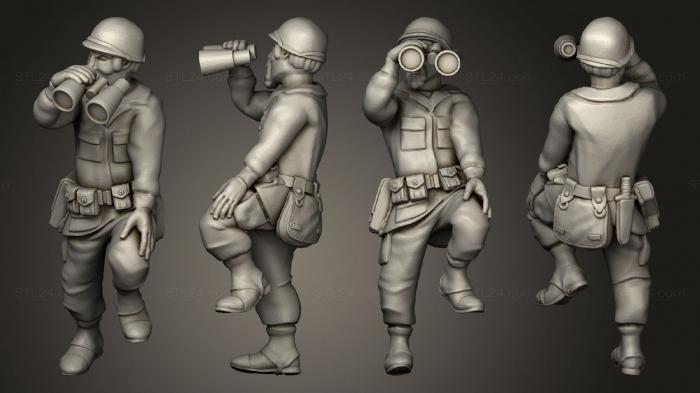 Military figurines (Passager debout, STKW_10868) 3D models for cnc