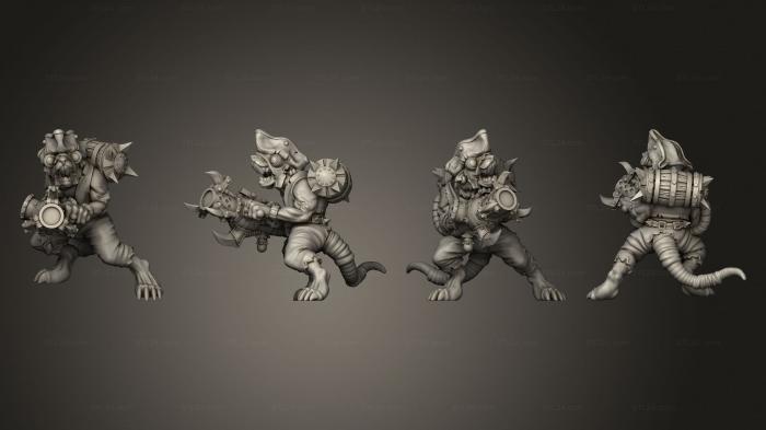 Military figurines (Pi Rat T2, STKW_10887) 3D models for cnc