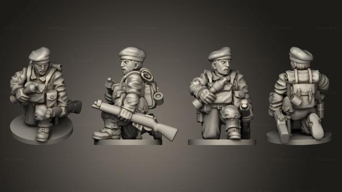 Military figurines (PIAT ASSISTANT, STKW_10889) 3D models for cnc