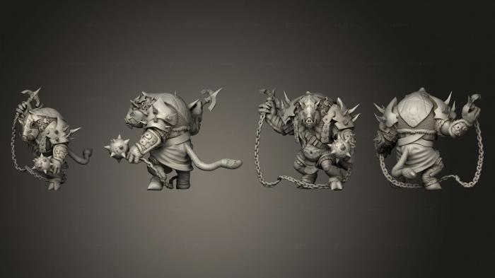 Military figurines (Pigserker Attacking Large, STKW_10894) 3D models for cnc
