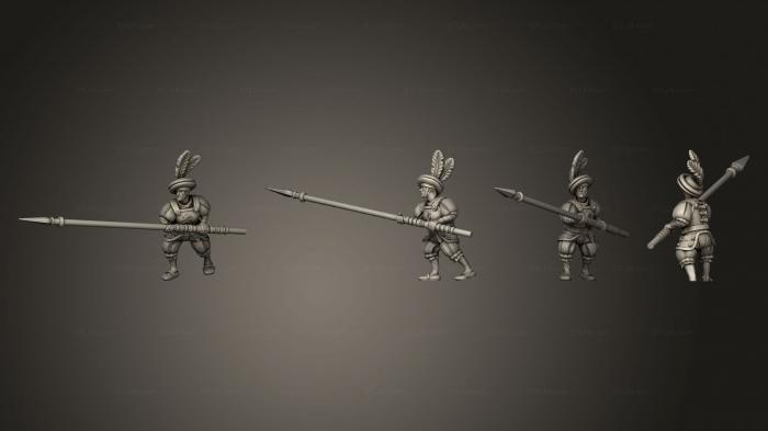 Military figurines (Pikebody 01, STKW_10901) 3D models for cnc