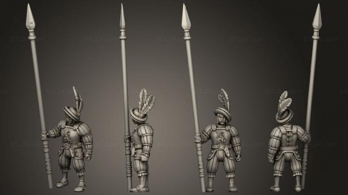 Military figurines (Pikebody 02, STKW_10902) 3D models for cnc