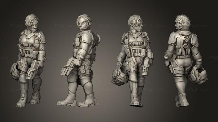 Military figurines (Pilot Regiments Drop Trooper Body, STKW_10906) 3D models for cnc