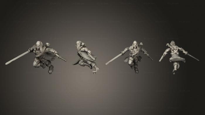 Military figurines (Pirate 01 Human Male v 2, STKW_10909) 3D models for cnc