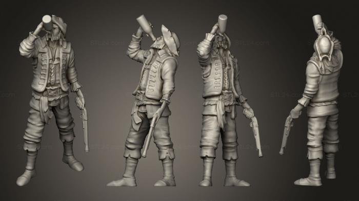 Military figurines (Pirate Marauder Drinking, STKW_10967) 3D models for cnc