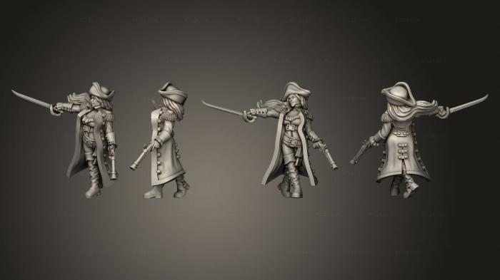 Military figurines (Pirate Mary Killigrew 01, STKW_10969) 3D models for cnc