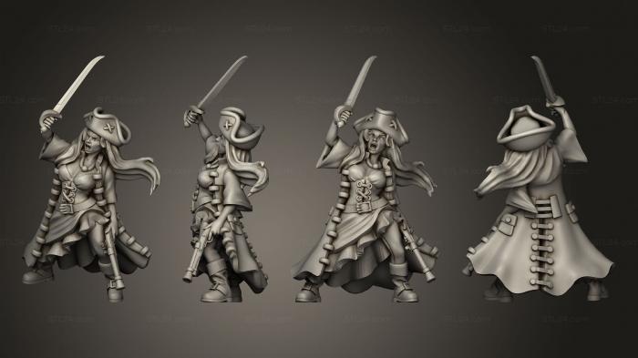 Military figurines (Pirate Mary Read 01, STKW_10970) 3D models for cnc