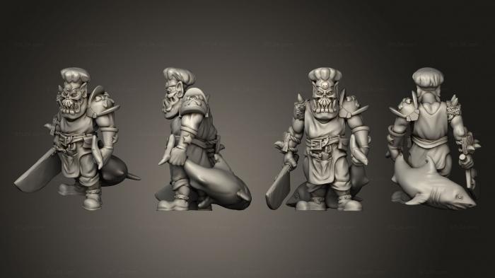 Military figurines (Pirate of the orc bay 10, STKW_10982) 3D models for cnc