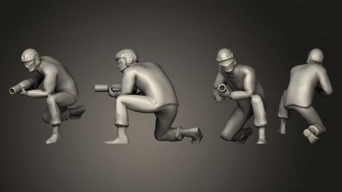 Military figurines (Pit Crew Member Open, STKW_11011) 3D models for cnc