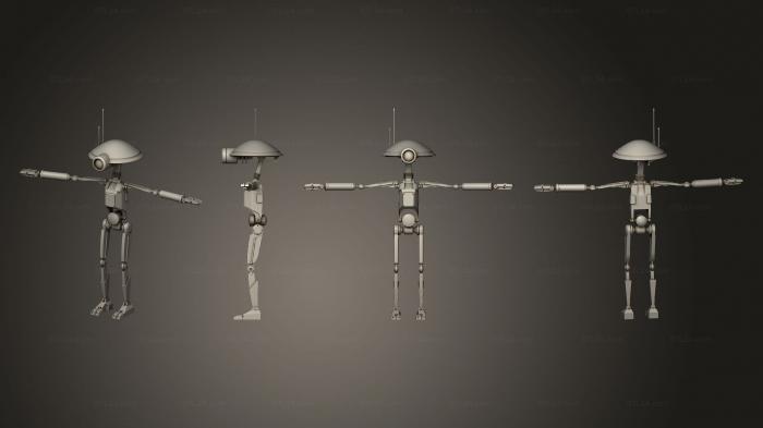 Military figurines (Pit Droid 01, STKW_11012) 3D models for cnc