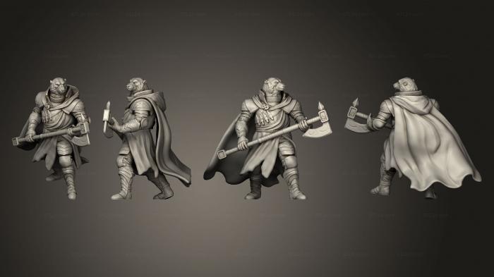 Military figurines (Polar Bear Paladin, STKW_11031) 3D models for cnc