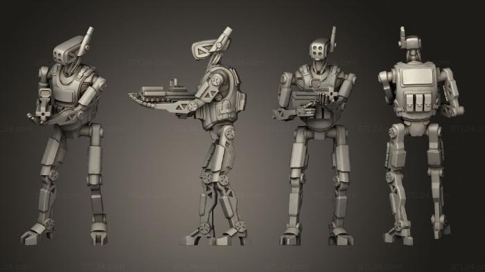 Military figurines (Police Droids Roger 02, STKW_11037) 3D models for cnc