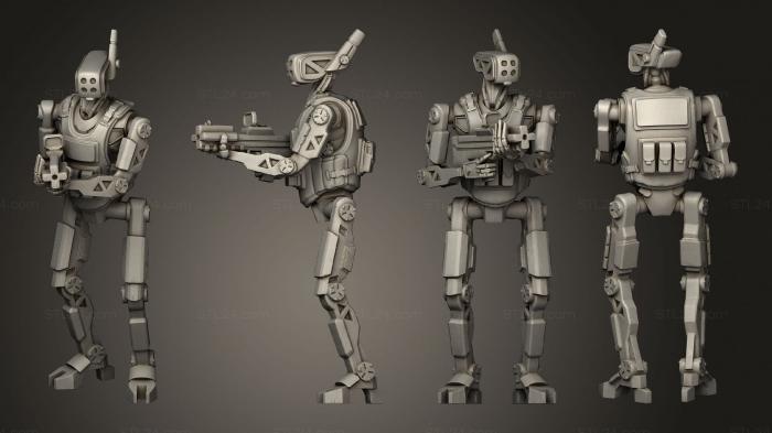 Military figurines (Police Droids Roger 04, STKW_11039) 3D models for cnc