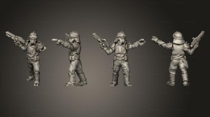 Military figurines (Poulp Pirate Leader, STKW_11051) 3D models for cnc