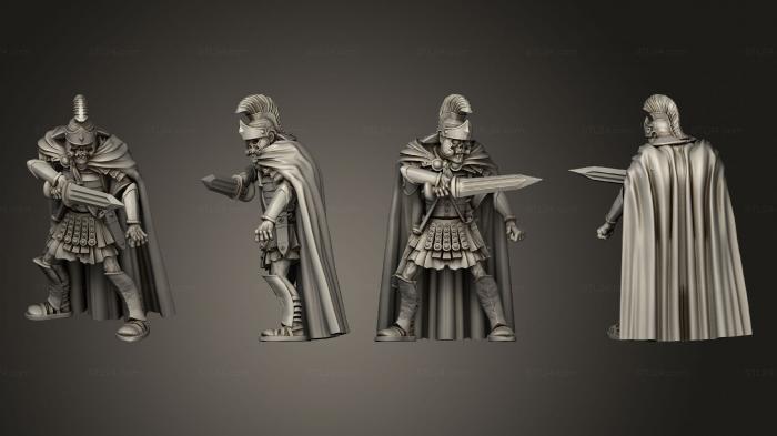 Military figurines (PRAETORIAN SWORD 1, STKW_11072) 3D models for cnc
