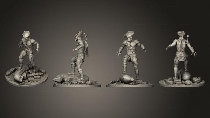 Military figurines (predator 08, STKW_11086) 3D models for cnc