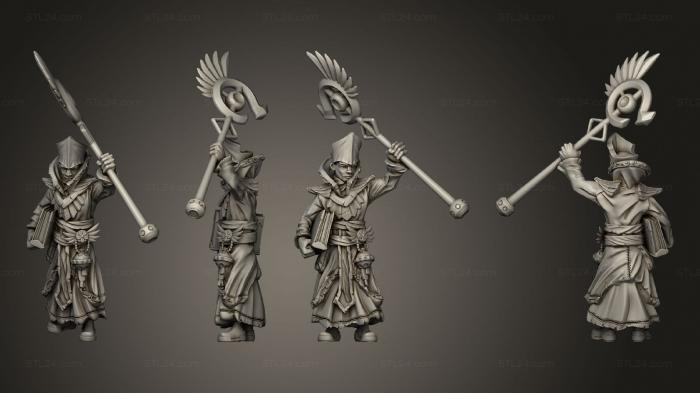 Military figurines (priest 03, STKW_11091) 3D models for cnc