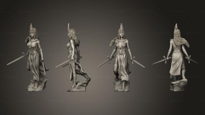 Military figurines (Priestess of Anubis Warrior, STKW_11094) 3D models for cnc