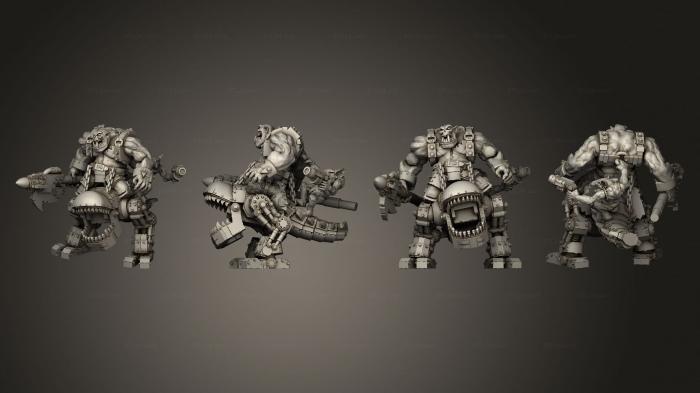 Military figurines (Primal Broozer Meka Dogosaur Riders 01, STKW_11101) 3D models for cnc