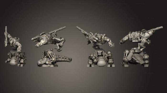 Military figurines (Primal Broozer Meka Dogosaur Riders 02, STKW_11102) 3D models for cnc