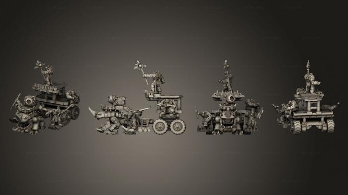 Military figurines (Primal Odd Sled A, STKW_11104) 3D models for cnc
