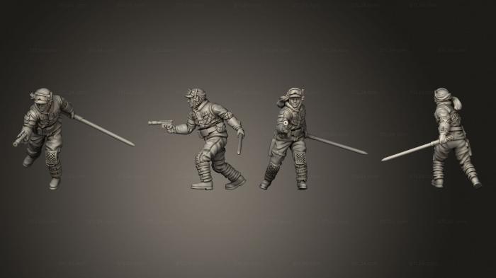 Статуэтки военные (Блудный сын снежный саблезуб, STKW_11109) 3D модель для ЧПУ станка
