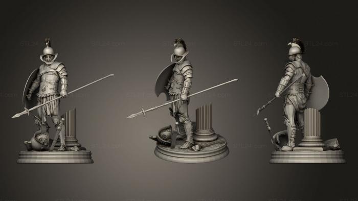 Military figurines (Gladiator Arena thumb, STKW_1113) 3D models for cnc