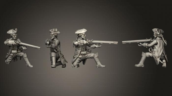 Military figurines (Prussian light infantry 2, STKW_11140) 3D models for cnc