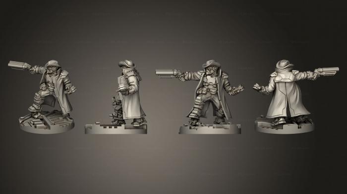 Military figurines (Puppetswar Gunslinger, STKW_11148) 3D models for cnc