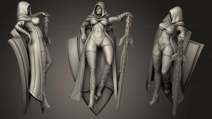 Military figurines (Glamorous Machine Mage Mese Gear Pinup Display, STKW_1115) 3D models for cnc