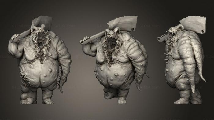 Military figurines (Gluttony Tabletop Miniature, STKW_1116) 3D models for cnc