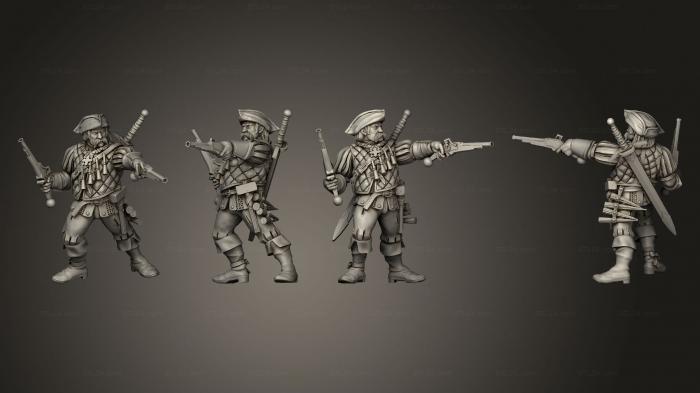 Military figurines (Purifer Veteran, STKW_11161) 3D models for cnc