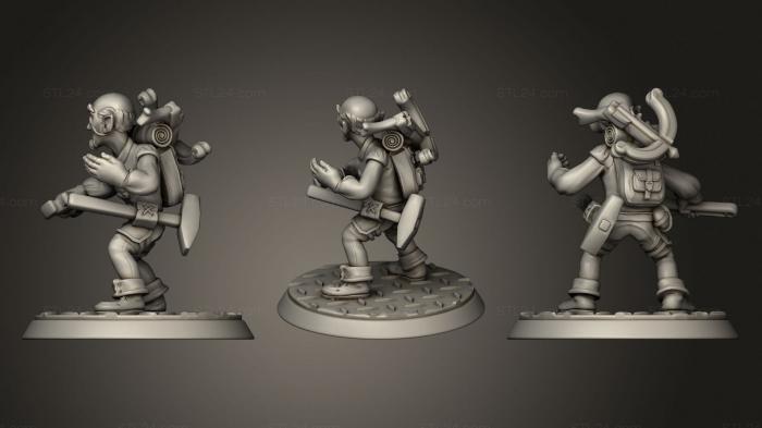 Military figurines (Gnome Artificer, STKW_1117) 3D models for cnc