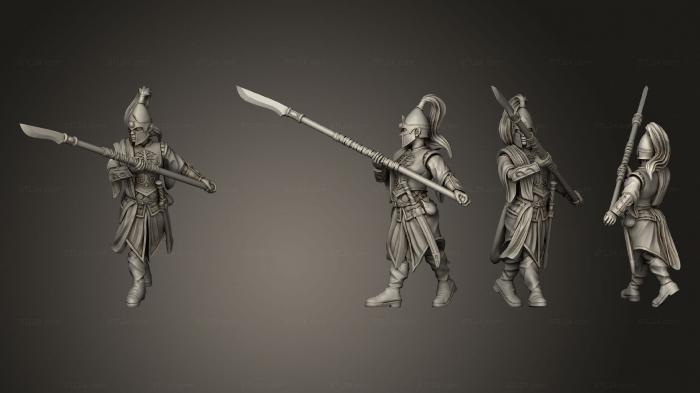 Military figurines (Queen Spear Women 01, STKW_11184) 3D models for cnc