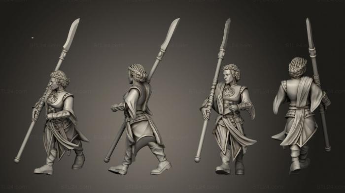 Military figurines (Queen Spear Women 03, STKW_11186) 3D models for cnc