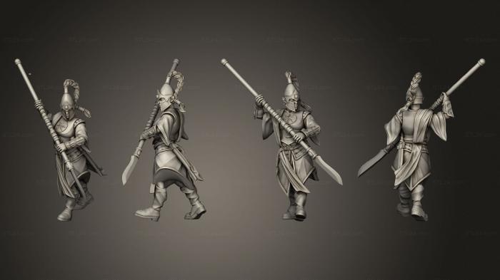 Military figurines (Queen Spear Women 04, STKW_11187) 3D models for cnc