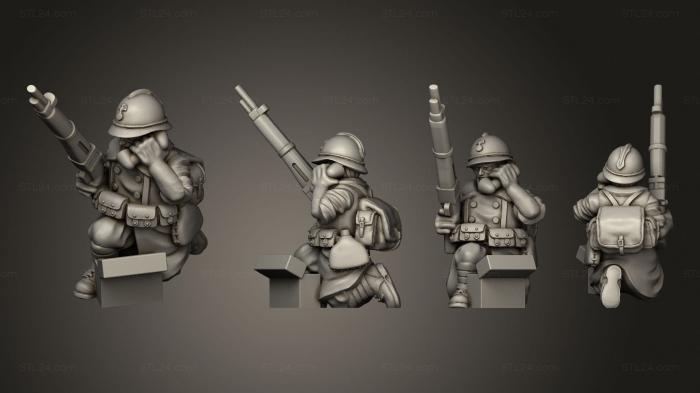 Military figurines (RADIO OPERATOR 04, STKW_11205) 3D models for cnc